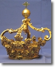Grande Corona  in argento dorato con applicazioni di finissima oreficeria    (foto di Alberto Ruggiero)  
