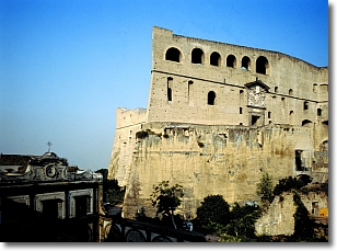 a castle in ruins