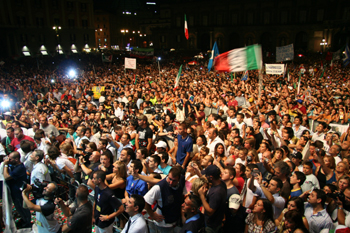 la festa in piazza