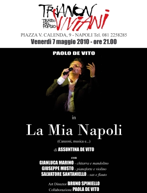 locandina paolo de vito in la mia napoli