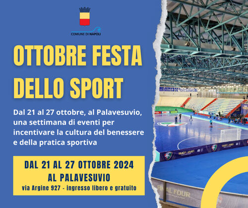 Ottobre festa dello sport