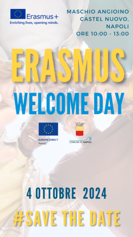 Poster "Save the Date" Erasmus Welcome Day 2024