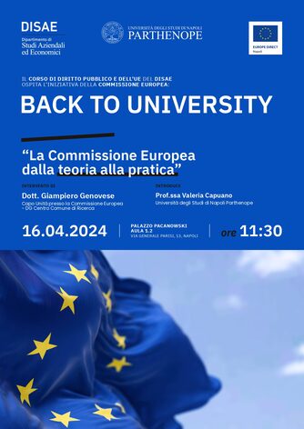 un momento dell'incontro "EU Back to University"